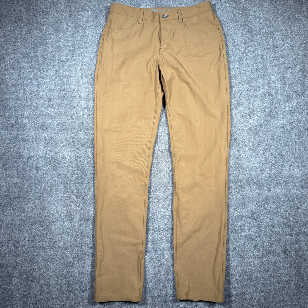 Vuori Meta Pant Mens 30x31 Dark Oregano Brown Performance Chino Stretch